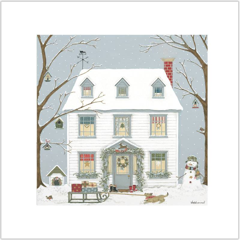Christmas House Giclee Print