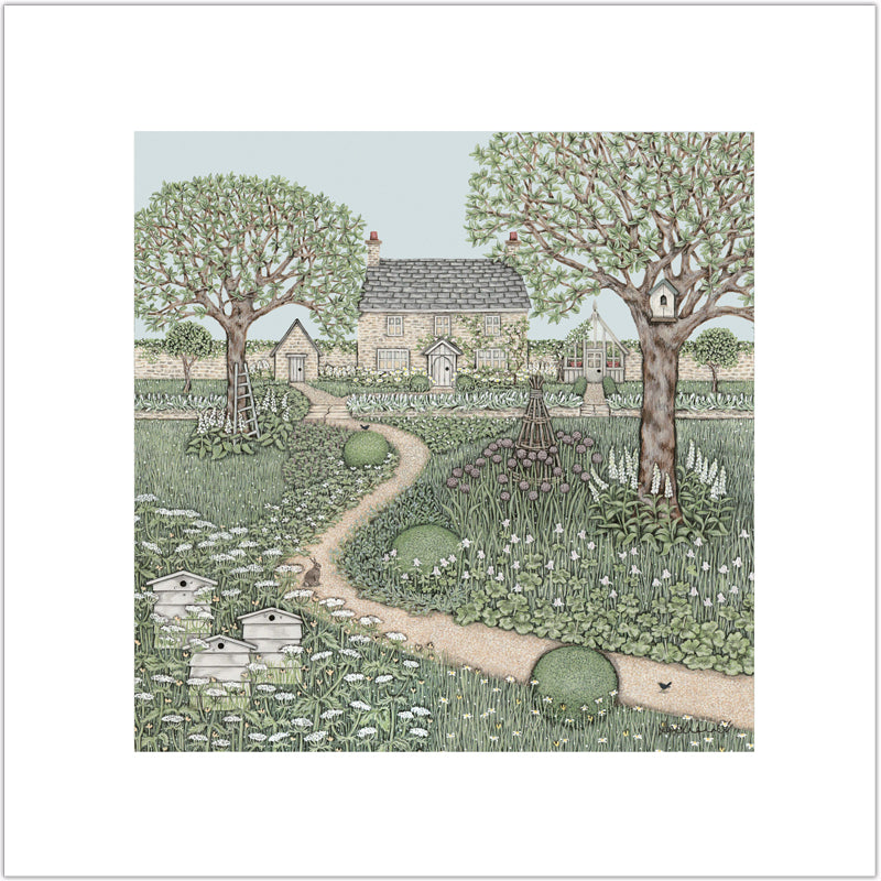 Cottage Garden Giclee Print