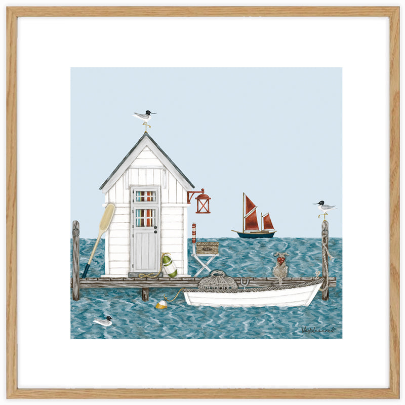 Fishing Hut Giclee Print