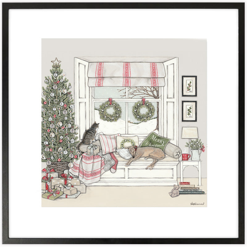 Waiting for Father Christmas Giclee Print
