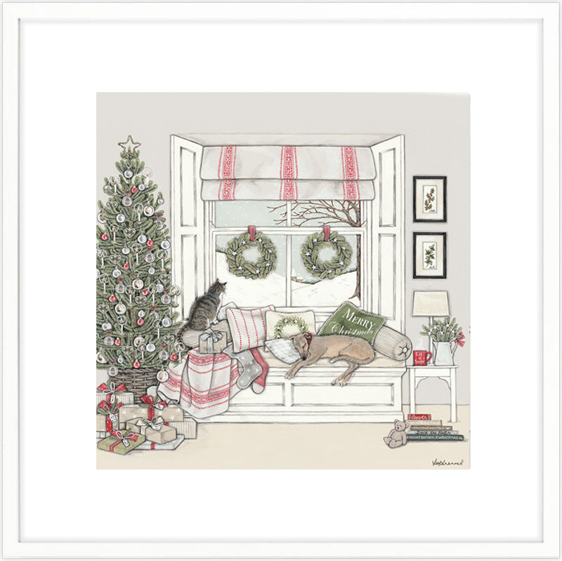 Waiting for Father Christmas Giclee Print