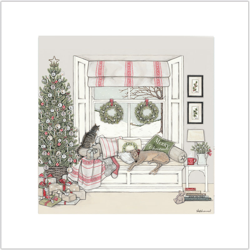 Waiting for Father Christmas Giclee Print