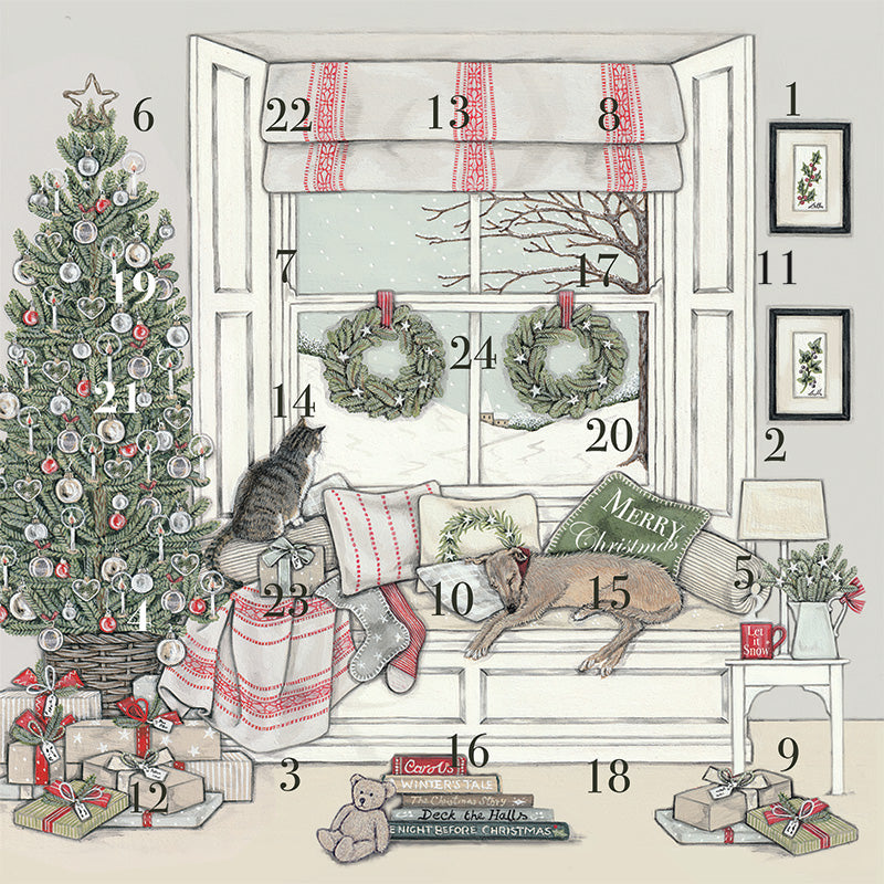Waiting for Father Christmas Advent Calendar Card