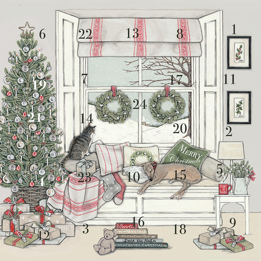 Waiting for Father Christmas Advent Calendar Card
