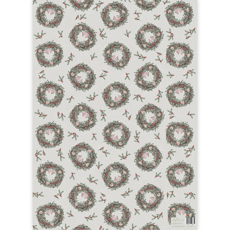 Christmas Wreath Gift Wrap - due in 14th October