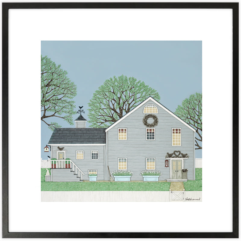Stonechat Barn Giclee Print