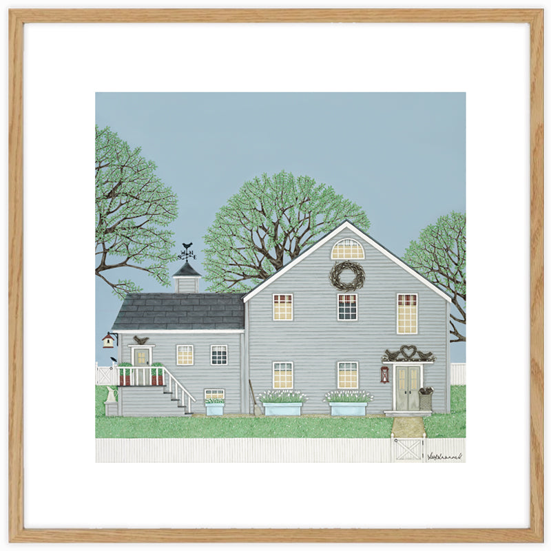 Stonechat Barn Giclee Print