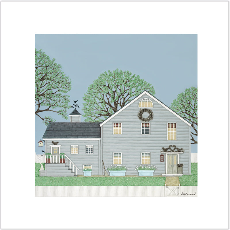Stonechat Barn Giclee Print