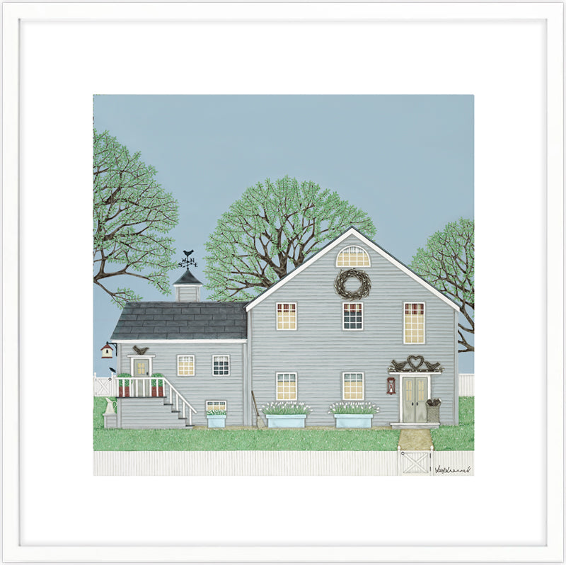 Stonechat Barn Giclee Print