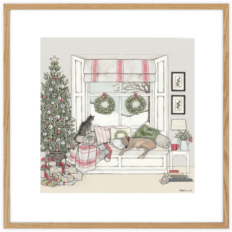 Waiting for Father Christmas Giclee Print